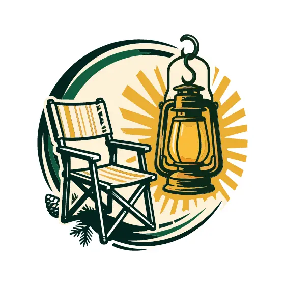 Brass Lantern With Chair On Left