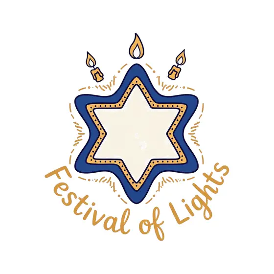 Cream-Centered Star with Candle Glow