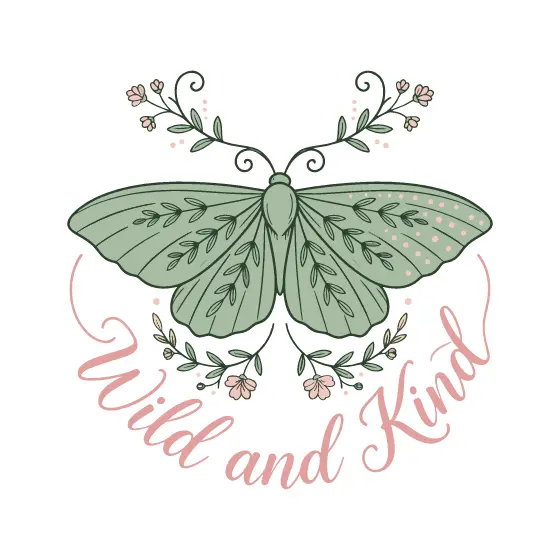 Sage Moth With Blush Dots