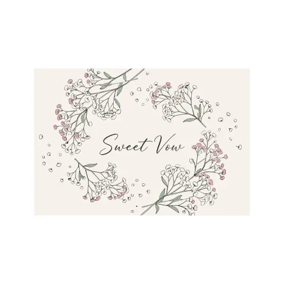 Baby's Breath Wreath Card Design