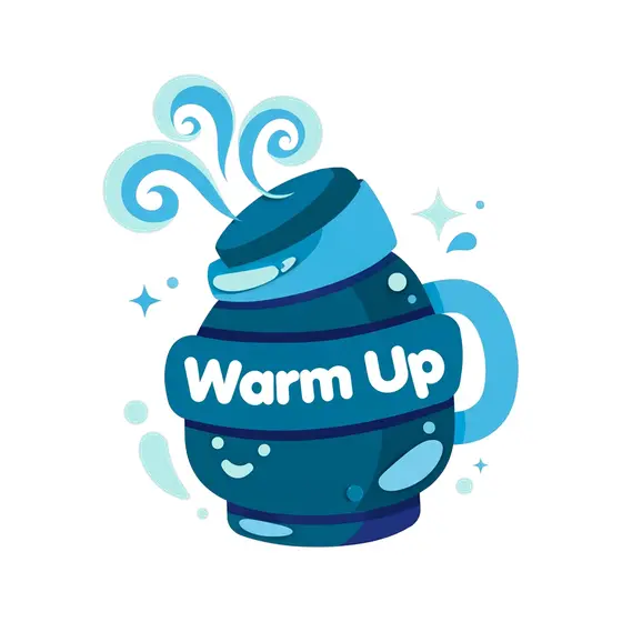 Thermos With Swirling Steam Warm Up
