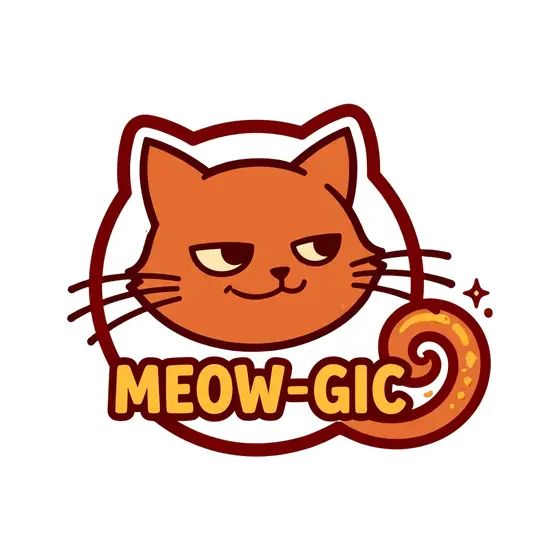 Half-Lidded Cat Speech Bubble Meow-gic