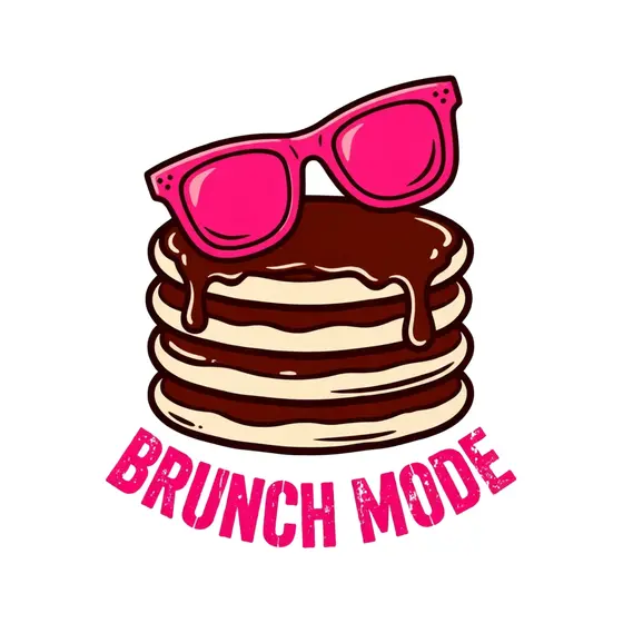Pink Sunglasses on Chocolate Pancake Stack