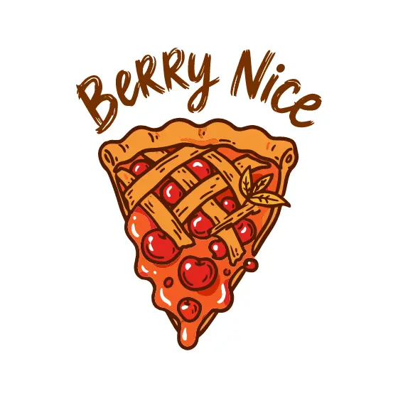Cherry Pie Slice With Dripping Filling