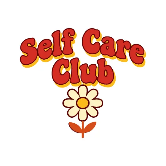 Self Care Club Lettering With Daisy