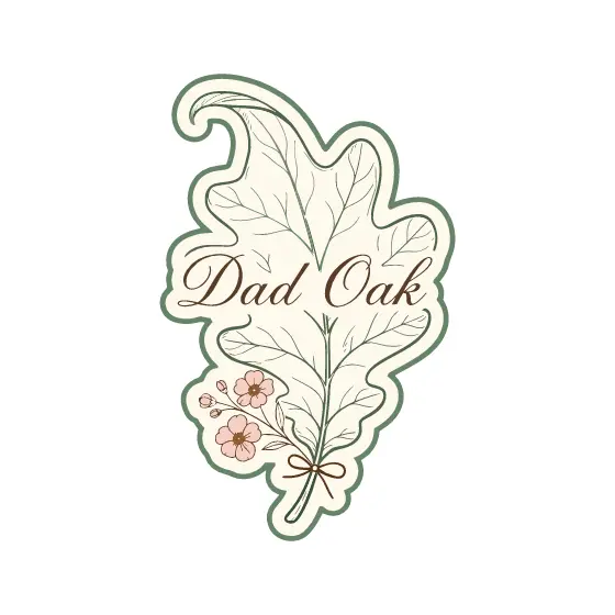 Oak Leaf Dad Oak Badge
