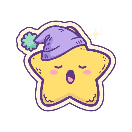 Sleeping Star With Nightcap