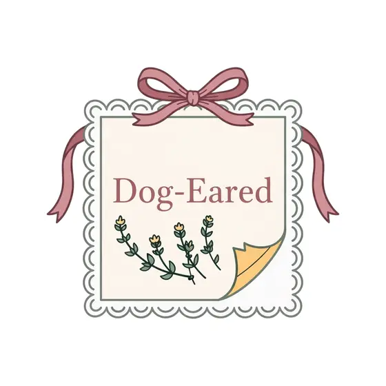 Dog-Eared Label With Thyme and Ribbon