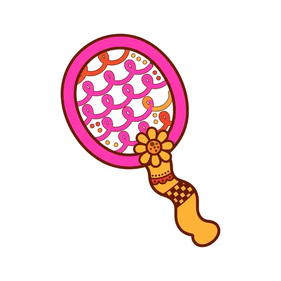 Pink Butterfly Net With Daisy