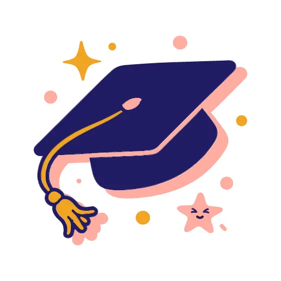 Marigold Tassel Cap With Winking Star