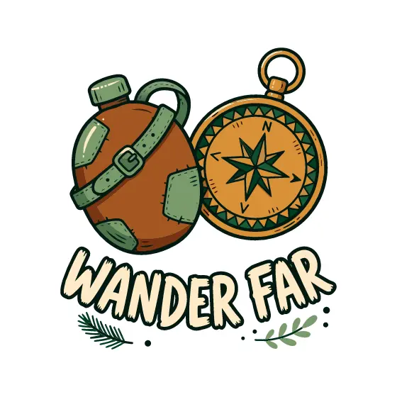 Brown Canteen and Star Compass Wander Far