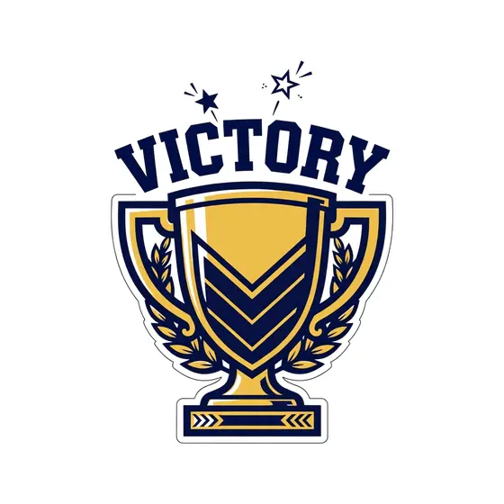 Chevron Shield Trophy Emblem