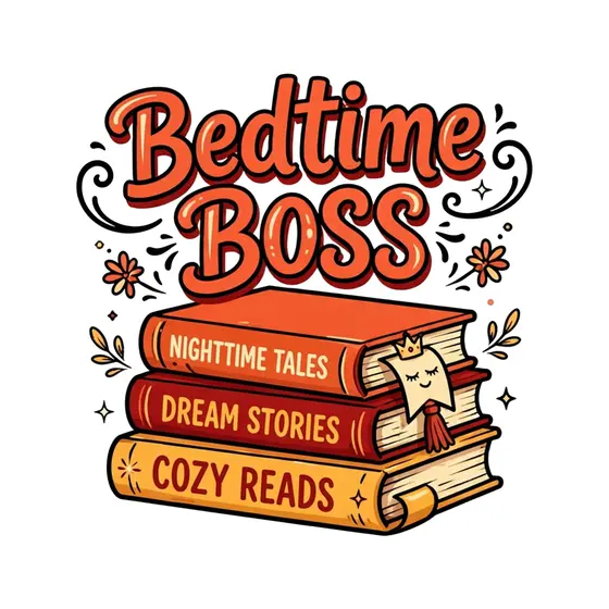 Stacked Storybooks With Bookmark Mascot
