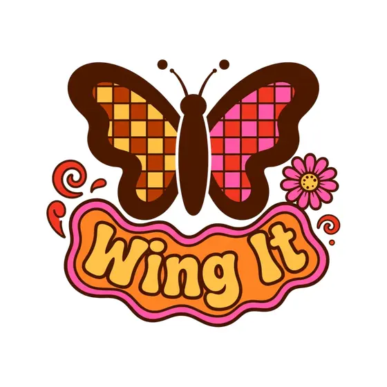 Chunky Brown Butterfly Wing It