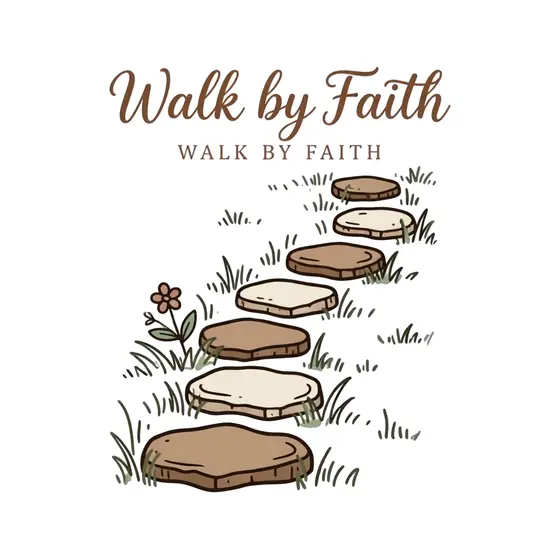 Stepping Stone Path With Upper Script