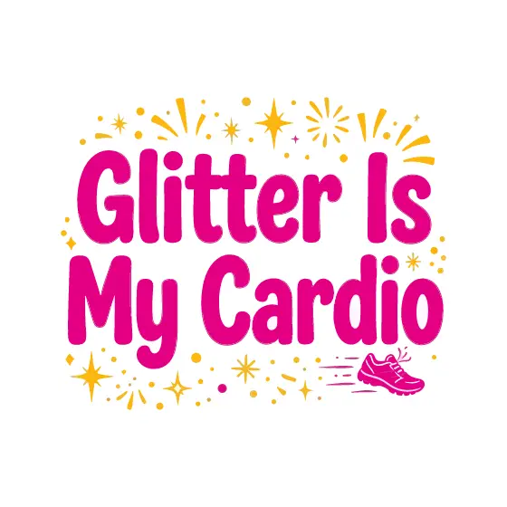 Magenta Glitter Cardio With Sprinting Shoe