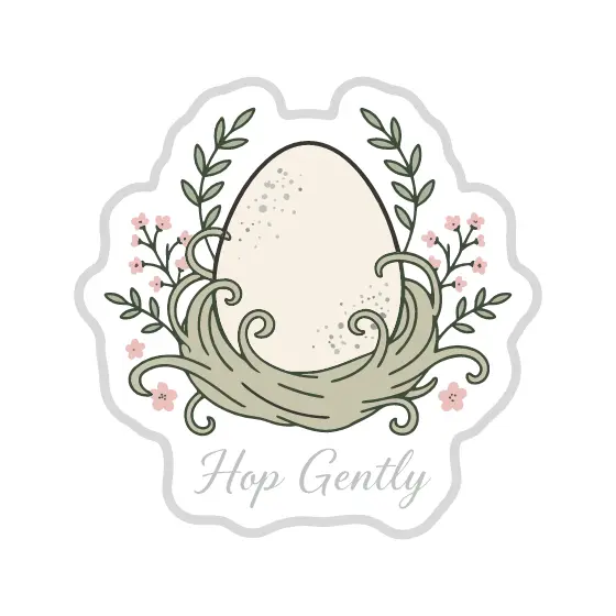 Speckled Egg In Sage Nest