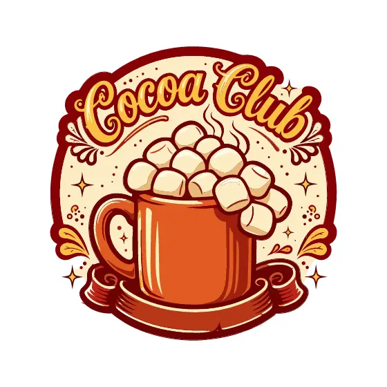 Round Cream Badge With Orange Mug