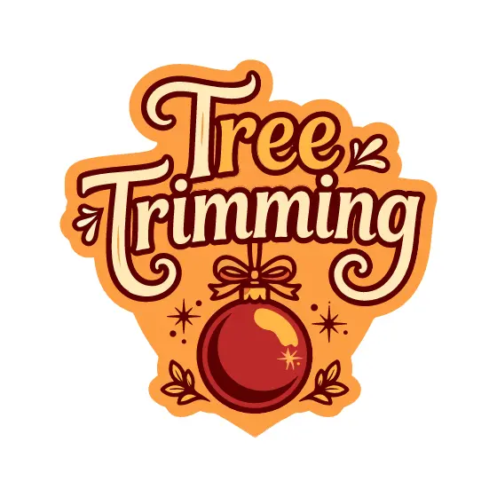 Tree Trimming Bauble With Leaf Accents
