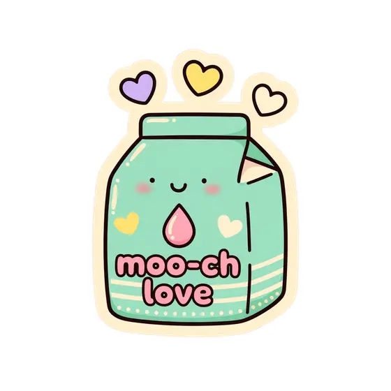 Mint Milk Carton Moo-ch Love