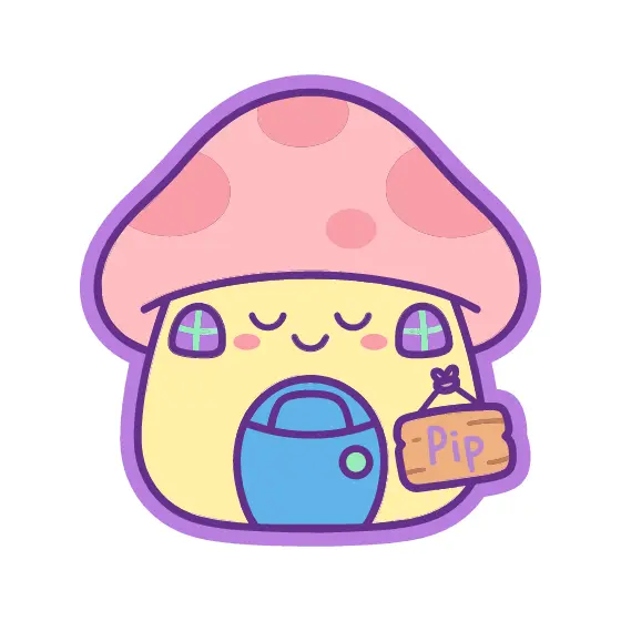 Toadstool Cottage With Pip Sign