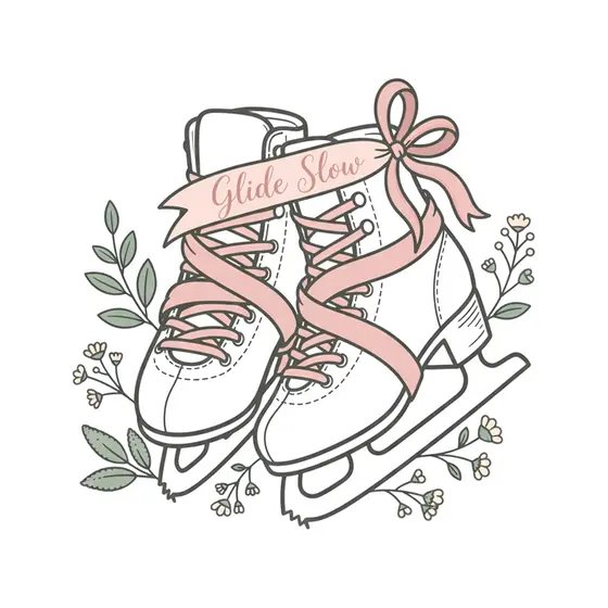 Ribbon-Laced Skates With Bow Detail