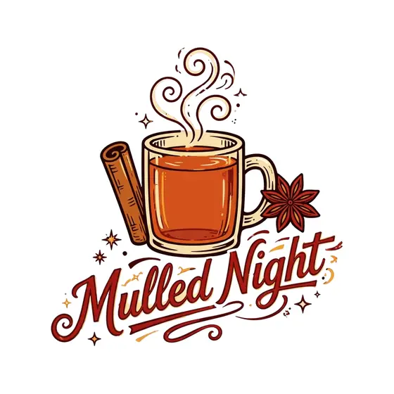 Glass Mug Mulled Night Lettering