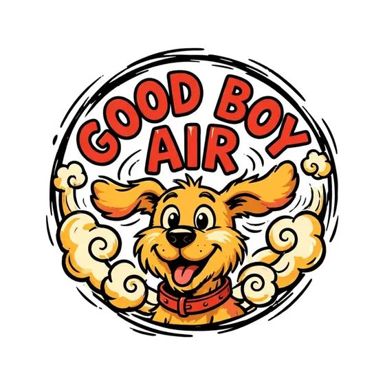 Good Boy Air Happy Dog Badge