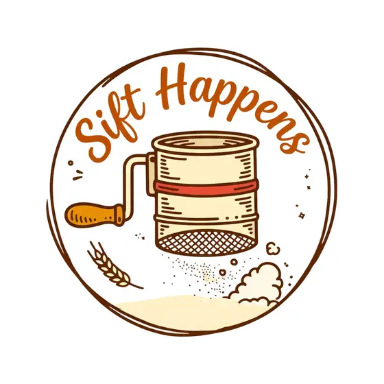 Sifter With Red Band And Flour Dust