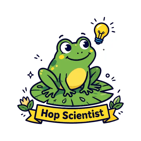 Curious Frog With Lightbulb Idea