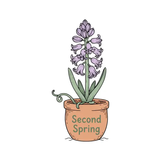 Hyacinth In Terracotta Pot Second Spring