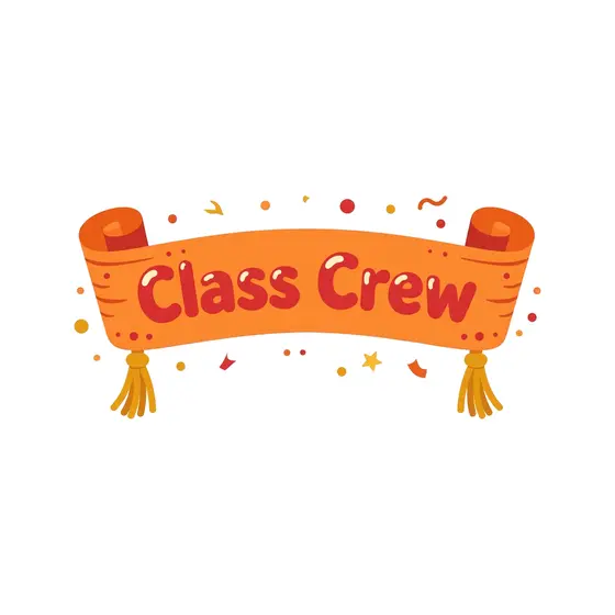 Orange Class Crew Ribbon Banner