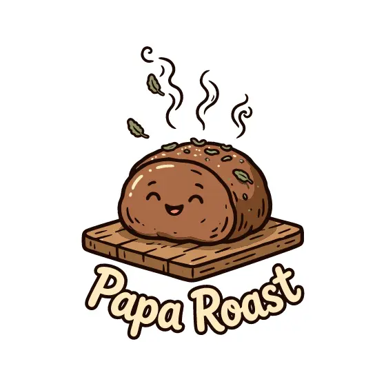 Smiling Roast Loaf On Board