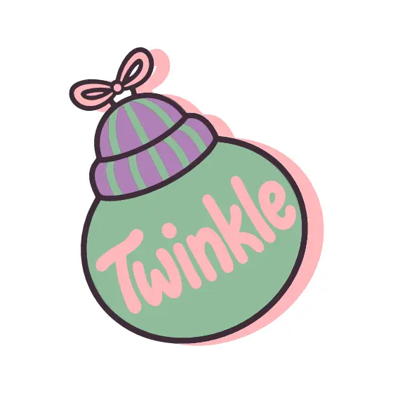 Mint Twinkle Bauble With Bow Hat