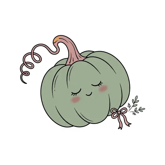 Curly Tendril Sage Pumpkin Sprig