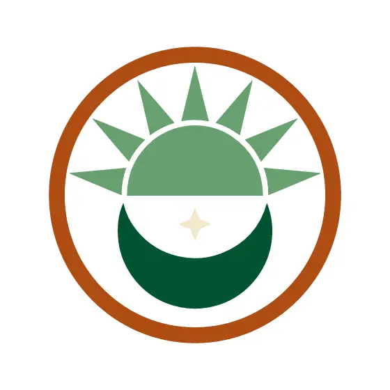 Green Sun and Moon Badge