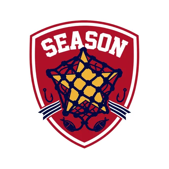 Season Red Shield Gold Net Star