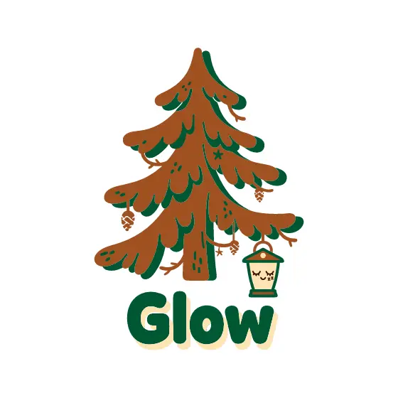 Brown Pine Tree With Lantern