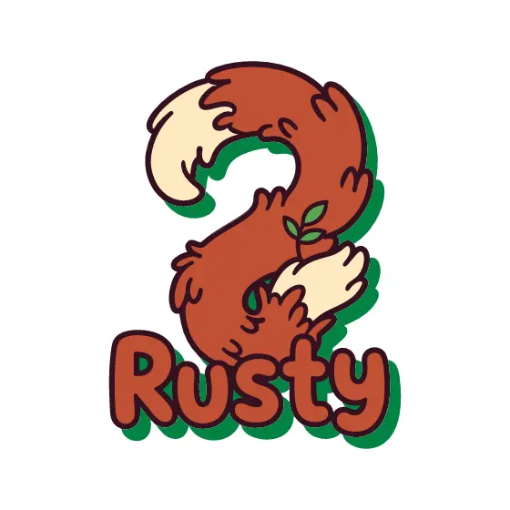 Rust Fox Tail Question Mark