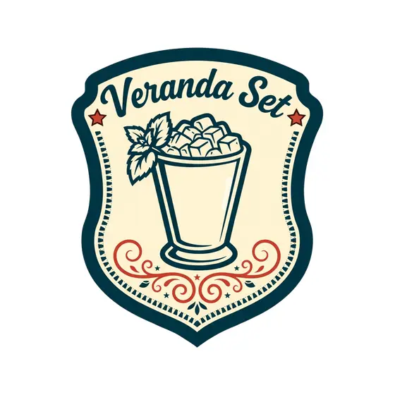 Shield Badge With Mint Julep