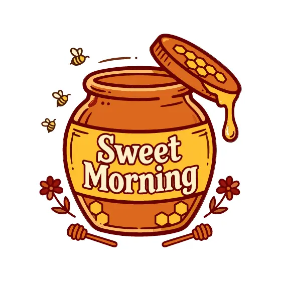 Honey Jar With Open Lid