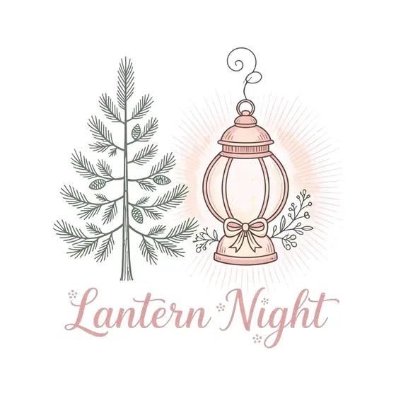 Rose Lantern With Bow