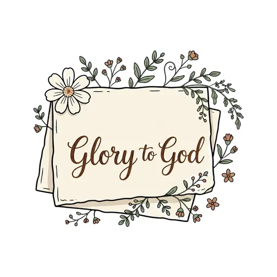 Glory to God Layered Cards