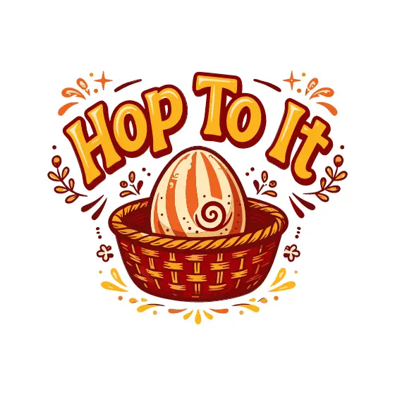 Golden Hop To It Egg Basket