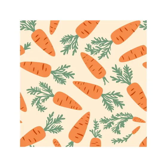 Dense Carrot Pattern With Feathery Tops