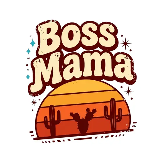 Boss Mama Sunset Stacked Bands