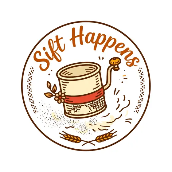 Tilted Sifter With Flower Sprig