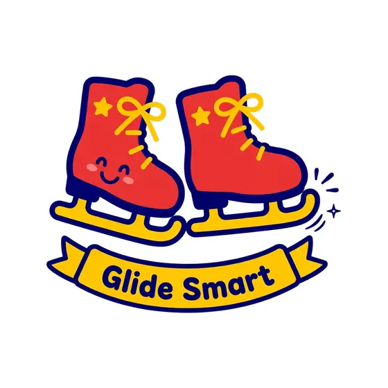 Red Skates With Glide Smart Banner