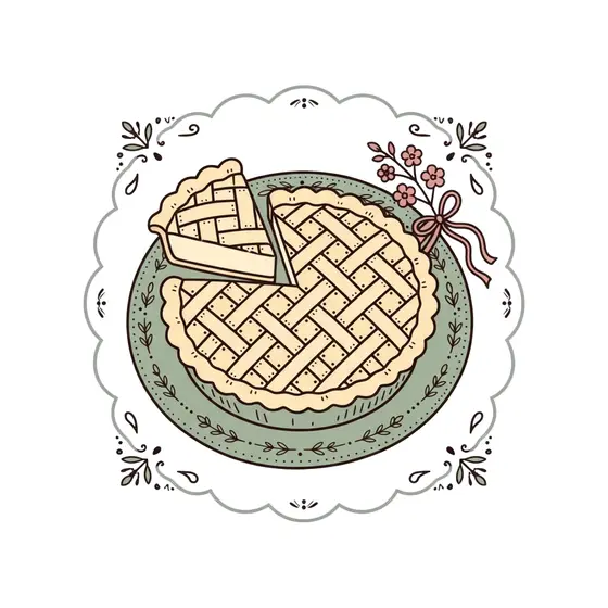 Pie With Two Slices Lifted