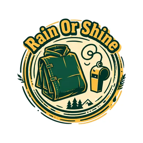 Rain Or Shine Poncho With Whistle